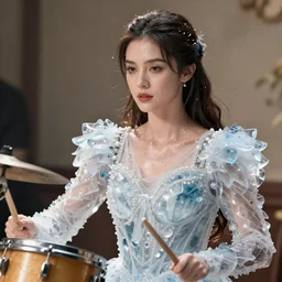 cara gee as camina drummer wearing a risque outfit made from ice, half body portrait, greg kutkowski, sharp details, soft lighting, subsurface scattering, pearls of sweat, glistening skin, warm lighting