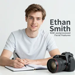 Ethan Smith writing his next guide, (EOS 5DS, 84mm, RAW, postprocessed, facial features)