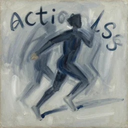 ajr, painting by phil hale, fransico goya,'action lines '!!!, graphic style, visible brushstrokes, motion blur, blurry, visible paint texture, crisp hd image