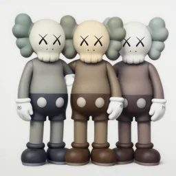 bullet by shusei nagaoka, kaws, david rudnick, airbrush on canvas, pastell colours, cell shaded, 8 k,