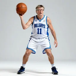 Bill Gates as an NBA shooting guard