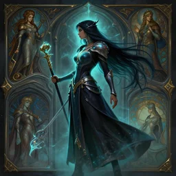 masterpiece side profile concept art, maya ali sorcerer, gloomhaven, overlord, hearthstone, highly detailed, luminescent, cinematic, by ilya kuvshinov, magali villeneuve, jeremy lipkin, michael garmash, rob rey, lawren harris, artgerm, alphonse mucha