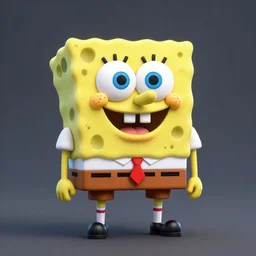 3d render of sponge Bob very detailed octane render