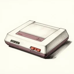 sketch of a classic nintendo console, etching by louis le breton, 1 8 6 9, 1 2 0 0 dpi scan