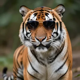 Tiger with sunglasses
