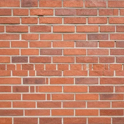 base color texture of a brick wall, head - on photo, flat lighting