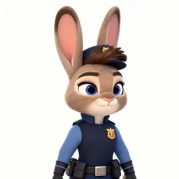 Leon S kennedy as a Officer Bunny Character design, He has anime hair by charlie bowater, ross tran, artgerm, and makoto shinkai, detailed, inked, western comic book art