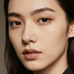 close up of face of fashion model, photo, 1 9 3 0, highly detailed
