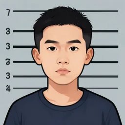 criminal robbery mugshot!!!, as cartoon, highly detailed