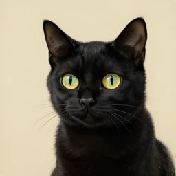 avatar of a black cat in the style of antonio berni