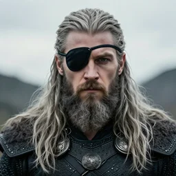 Beautiful Portrait Photograph of Odin with an eyepatch