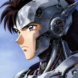 Engineer from Prometheus by Yoshitaka Amano, by HR Giger, biomechanical, profile portrait, 4k, wide ayes, hyper detailed, hyperrealism, anime