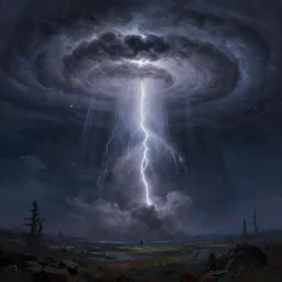 Visions of a Cosmic Storm by Anton F. Tungstronik, digital matte painting, artstation