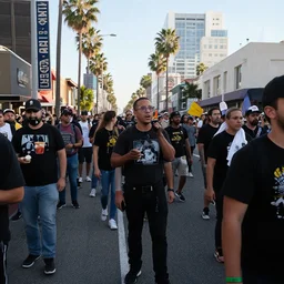 riot in the streets of LA