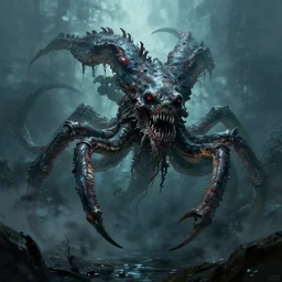 the kraken, concept art, scary, unknown, enigma
