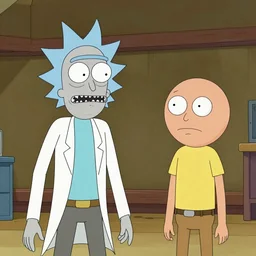 Walter White and Jesse Pinkman in Rick and Morty (1999)
