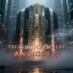 Technological Anguish, wetcore, cyberpunk, Art-deco, volumetric lighting, volumetric fog, RTX, Weta Digital, 8k