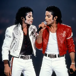 Michael Jackson and Freddie Mercury on Live Aid 1985