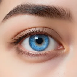 a blue eye, realistic, award winning, detailed, 8k, HD, hyper realistic, octane render, close up, cycles render,