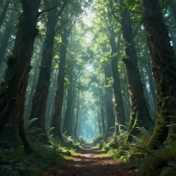 portal to heaven inside an ethereal forest, highly detailed, 4 k, hdr, award - winning, octane render, artstation