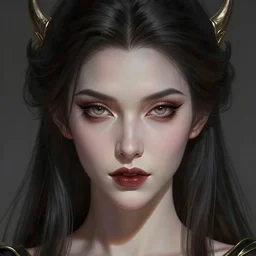 up close portrait of a beautiful vampire, d & d, face, fantasy, intricate, elegant, highly detailed, digital painting, artstation hq, concept art, smooth, sharp focus, 4 k uhd, illustration, art by artgerm and jeehyung lee, anna nikonova, trending on artstation, unreal engine 5 highly rendered
