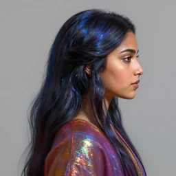 side - profile painted portrait, maya ali as a sorcerer, specular highlights, smooth, fantastically gaudy colors, octane render, matte painting concept art, official fanart behance hd artstation by jesper ejsing, by rhads and makoto shinkai and lois van baarle and ilya kuvshinov and rossdraws