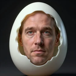 edward norton face inside a boiled egg, ef 8 5 mm f 1. 8 usm, bionic scifi alexandre ferra, hyper detailed, digital art, trending in artstation, cinematic lighting, studio qualit, smooth render, unreal engine 5 rendered, octane rendered