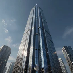 Future Tech Corporation skyscraper, cyberpunk, highly detailed image, 4K, realistic, HD