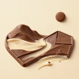 landscape made out of milk chocolate