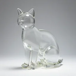 glass cat sculpture by christina bothwell