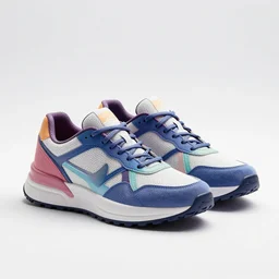 a high res octane render of a trendy pair of colorful sneakers