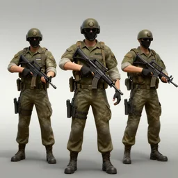 IDF soldiers as characters in Counter Strike 1.6