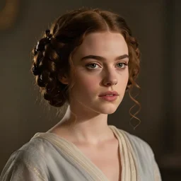 madison beer : : young woman : : as princess leia by marvel : : by greg rutkowski, wlop, vsco : :