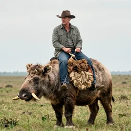 tommy lee jones riding a walrus