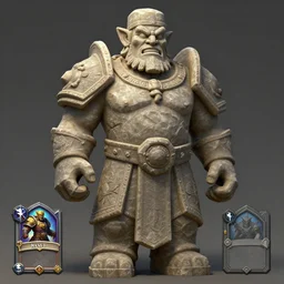 a portrait 1 5 meter ancient stone giant, front full view, artstation, orthographic, hd, 8 k, sharp high quality artwork in style of greg rutkowski, concept art, blizzard warcraft artwork, hearthstone card artwork