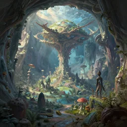 blender render of an otherwordly world, octane render of an otherwordly world inside an otherwordly realm, painted by Fuco Ueda