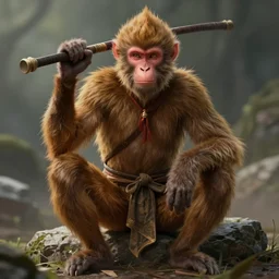 tang mo, vastayan,Vanara , apeling, monkey folk, beast folk, humanoid monkey fantasy race ,wukong, monkey king, featured on artstation