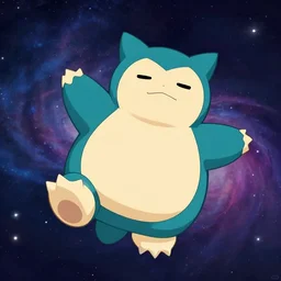 the pokemon snorlax. he is floating in space. accurate depiction. background is a nebula. clean cel shaded vector art. shutterstock. behance hd by lois van baarle, artgerm, helen huang, by makoto shinkai and ilya kuvshinov, rossdraws, illustration, art by ilya kuvshinov