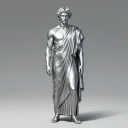 distant full body view, silver aaron taylor johnson in a toga, digital painting, concept art, smooth, sharp focus, illustration by artgerm, yoshitaka amano, krenz cushart, shinji aramaki