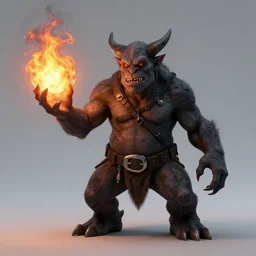 a portrait of dark troll casting fire - ball and shoot it, cyberpunk concept art, trending on artstation, highly detailed, intricate, sharp focus, digital art, 8 k