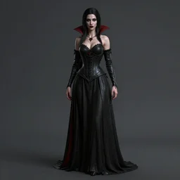 character design, vampire lady, ominous, high definition photorealistic, unreal engine