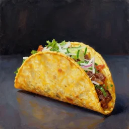 a jucy taco surreal photography, dramatic light, impressionist painting, digital painting, artstation, simon stalenhag