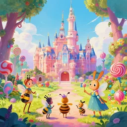 photo of hospital whimsical fairy wonderland vibrant colors candyland wonderland by artgerm and greg rutkowski and magali villeneuv art beeple, by thomas kinkade hearstone league of legends dofus beatrix potter