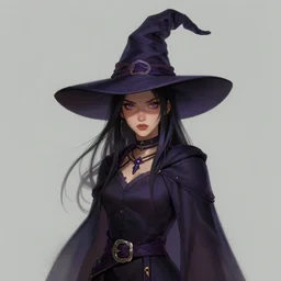 character concept portrait, modern witch, digital painting, concept art, smooth, sharp focus, illustration