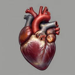 skeleton with a heart, detailed digital art trending in artstation