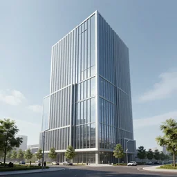 concept art of a modern building, 4 k