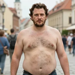 henry cavill as lgbt rainbow haired obese dirty trans, looking at the camera, medium shot, trip to legnica, very realistic film still, natural