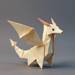 simple origami dragon, octane render, award-winning, featured on artstation