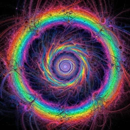 fractal chemical rainbow hyper detailed intricate trippy other dimension deep space alternate universe