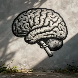 brain by banksy